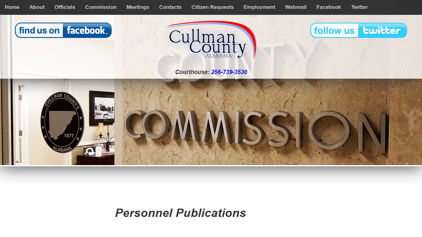 Cullman County, Alabama | Official Website | Personnel Publications